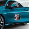 3D Cat Pattern Window Sticker Cute Car Body Styling Scratch Resistant Decor New Auto Sticker