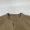 UNIVERSAL TISSU UT211SH009 Beige Natural Type Lighter Band Collar Long Shirt Tops Not Written beigeUsed