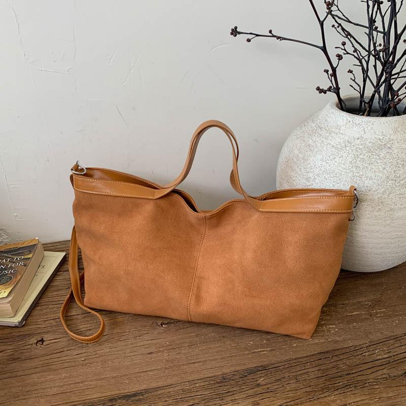 Slack Matte Tote Bag Women's Versatile Daily Commute Handbag Large Capacity Matte Messenger Bag Large Bag