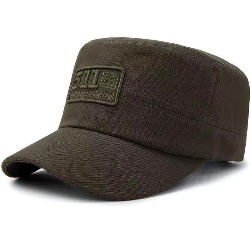 

Вышивка Плоская 511 Цилиндр Кепка с козырьком Защита от солнца Мода Подарок армия зеленый