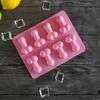 Handmade Creative 8 Grids Ice Cube/Cake Silicone Baking Mold Bakeware Tool for Home Durable and Sexy