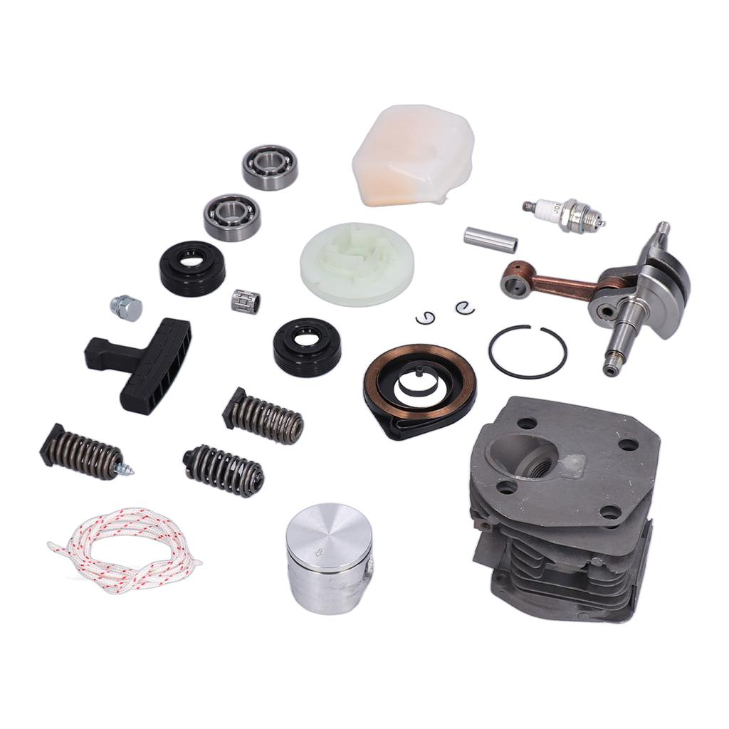 Cylinder Piston Assembly Oil Seal Crankshaft Spark Plug Kit 537253002 Replacement for Husqvarna 340