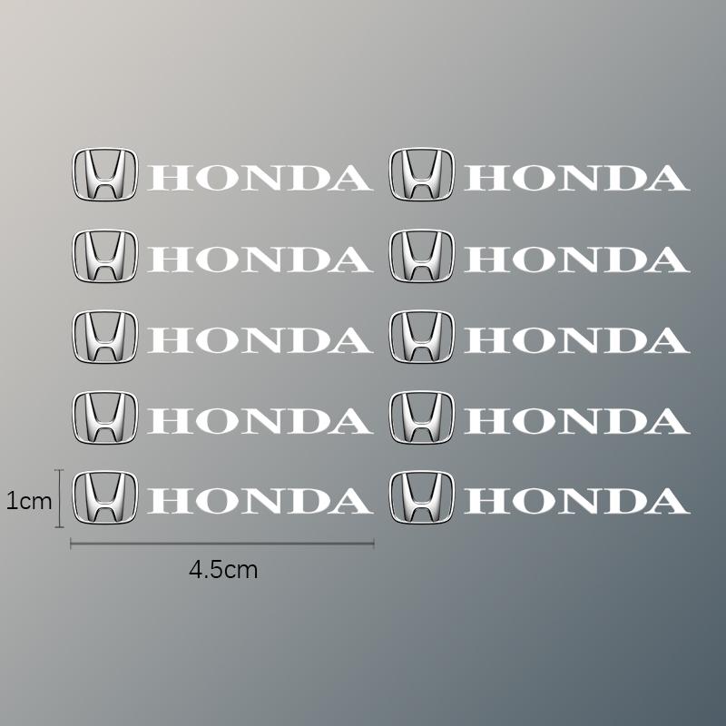WDM2 PU Car Emblem Stickers Auto Interior Decoration Decal For Honda Civic Accord Crosstour Spirior Odyssey Avancier UR-V Sienna
