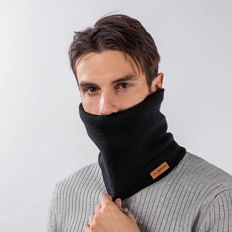 

Winter Fleece-Lined Knitted Neck Gaiter & Face Mask 1
