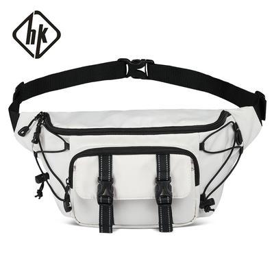 Marsupio per il tempo libero per uomo Borsa a tracolla per uomo alla moda Antifurto Borsa per viaggio breve Borsa da cintura per telefono grande per uomo