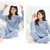 Thickened Coral Fleece Pajamas Women Korean Solid Classic Basic Winter Warm Clothing Casual Loose Homewear Chic