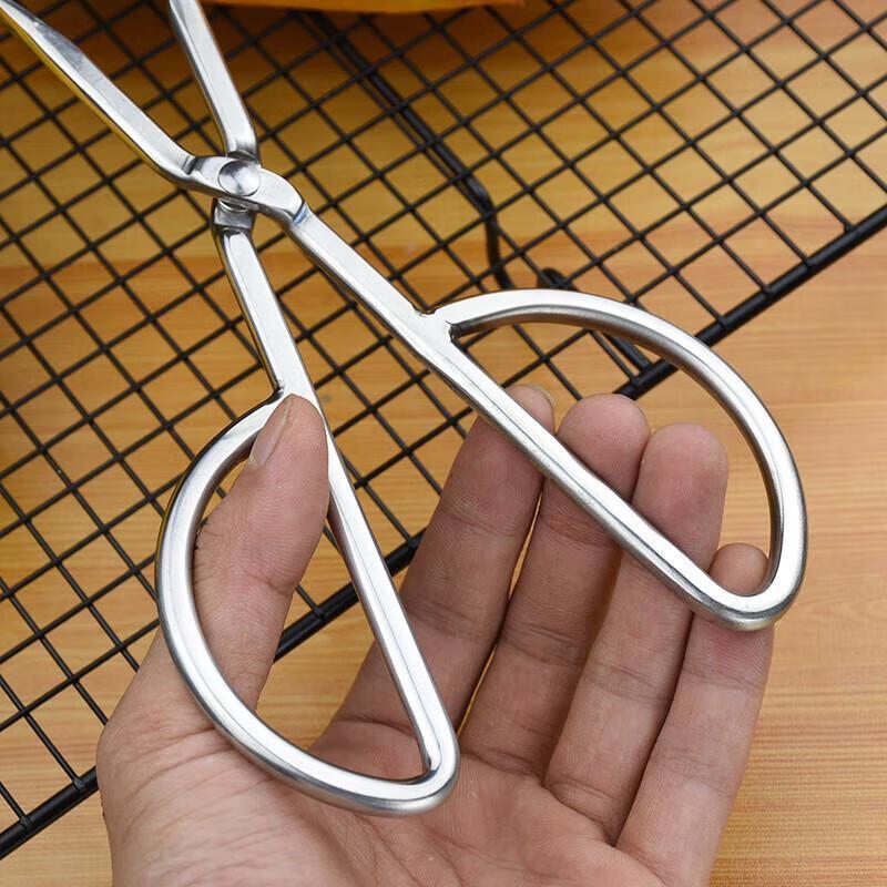 Thickened Stainless Steel Buffet Food Tongs, Set of 3