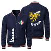 Men's Spring 2025 Lightweight Motorcycle Baseball Jacket with Car Logo