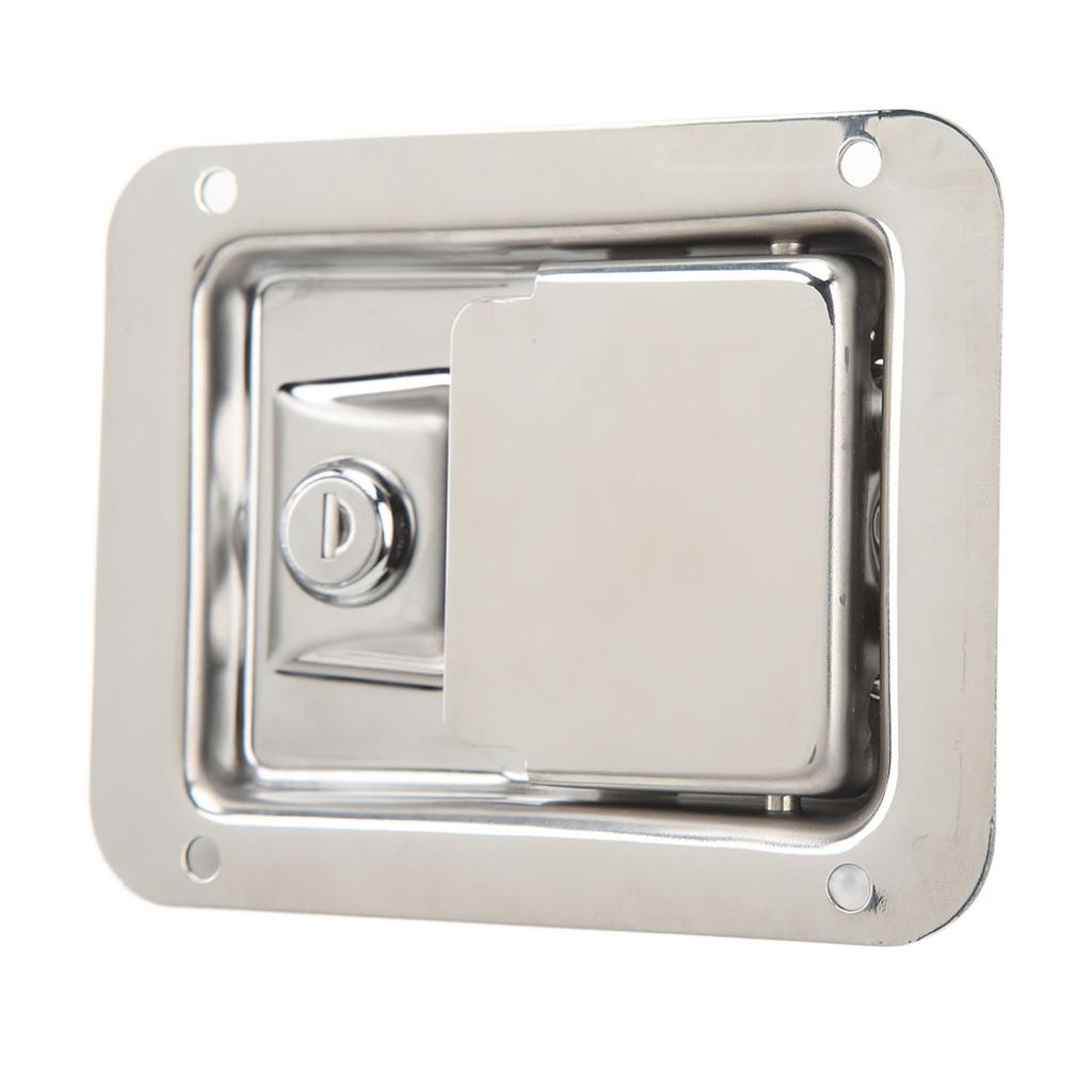 Trailer Door Key Lock Lock Stainless Steel Door Paddle Handle Lock Trailer Toolbox Lock for RVs Truc