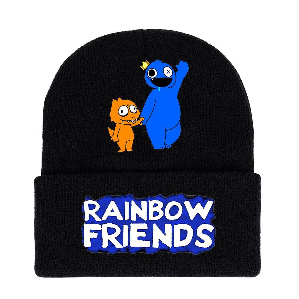 Roblox Rainbow Friends Strickmütze Weich und Warm Weihnachtsgeschenk für Männer und Frauen