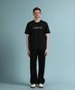 PANICALE Black Wide Stitch Denim Pants (Type A)