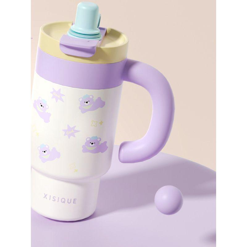 Large-Capacity Thermos Cup for Women, Good-Looking Ice Cup, Portable Car Coffee Cup, Cute Sports Water Bottle, Tea Cup