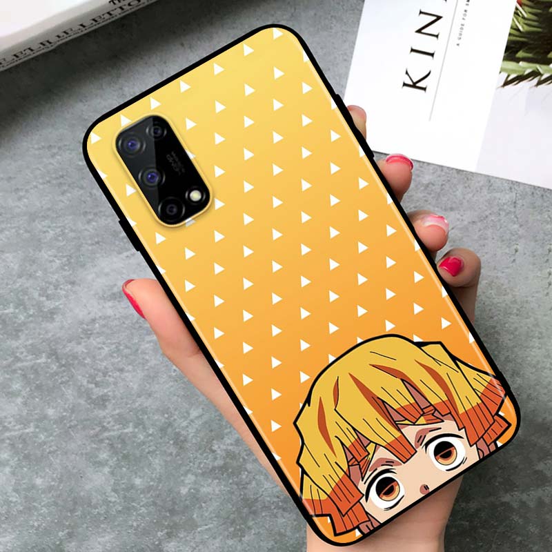 

Аниме Demon Slayer для OPPO Realme V15 X5 X3 X50 X7 X2 C17 C11 C3 C2 7 7i 6 6S 6i 5 Narzo 20 Pro Черный чехол для телефона Realme 6