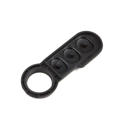 BDP1207 3-Button Remote Control Flip Key Rubber Button Pad Buttons for Fiat Ducato Doblo Punto 500 Bravo Fiorino 71749374