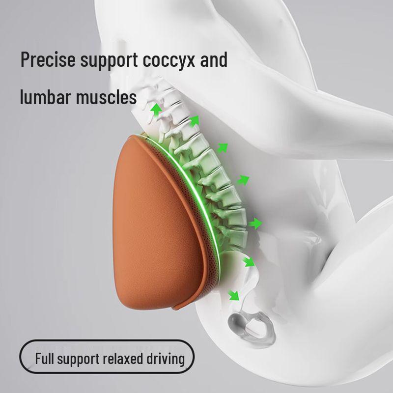 Ergonomic Memory Foam Car Lumbar and Neck Support Pillow