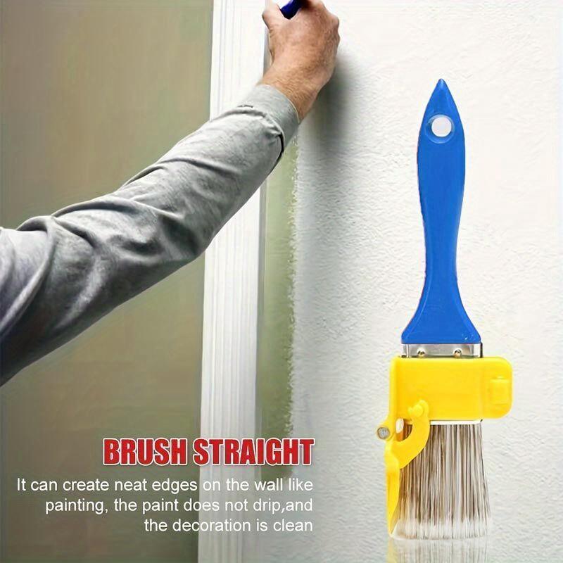 2-in-1 Präzisions-Kantenmalpinsel Langlebiger Malpinsel Mehrzweck-DIY-Werkzeug für Wände, Fenster, Decken Wiederverwendbare Latexfarben-Malpinsel