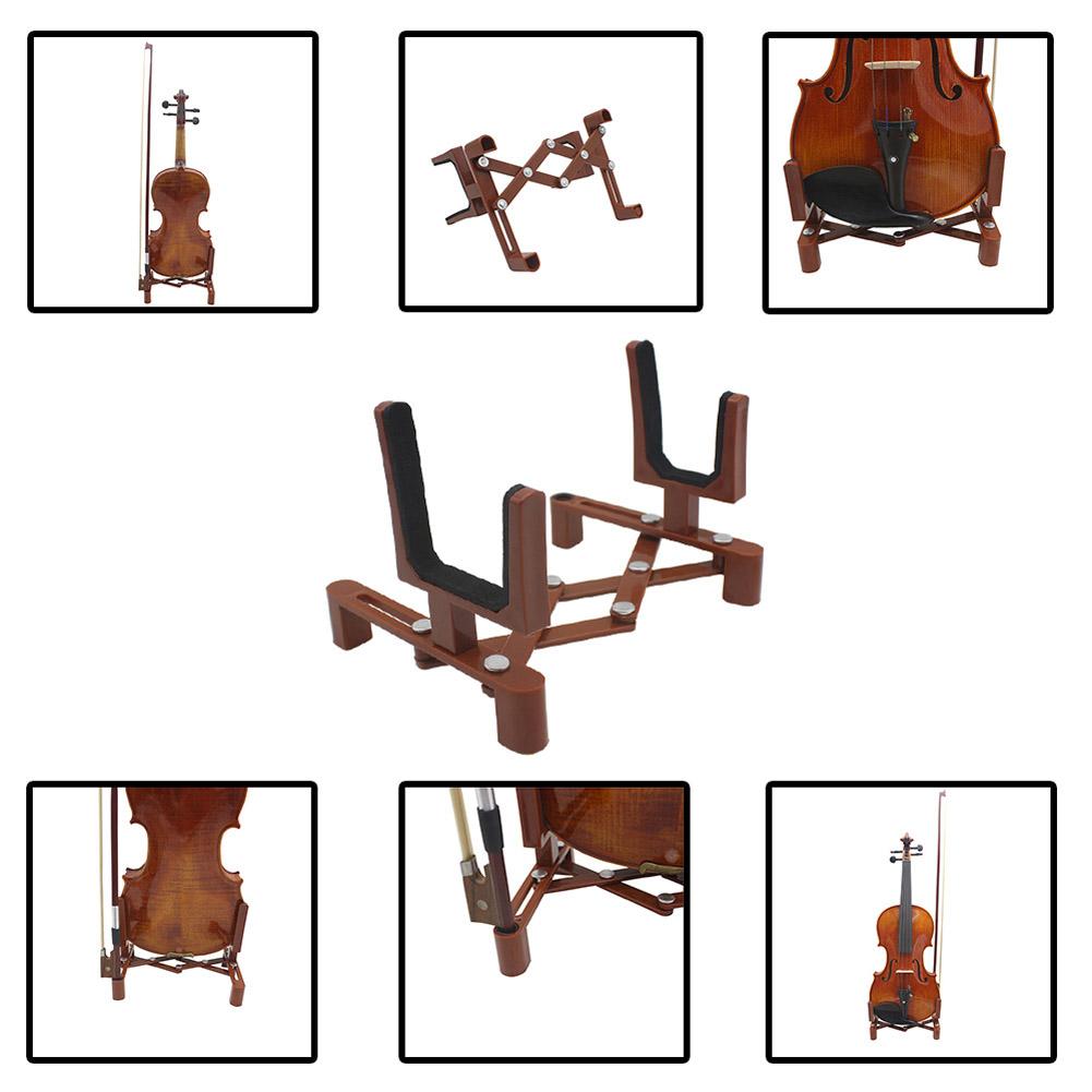 Foldable Lightweight Extended Violin Stand Holder Suppport Bracket Instrument Accessory