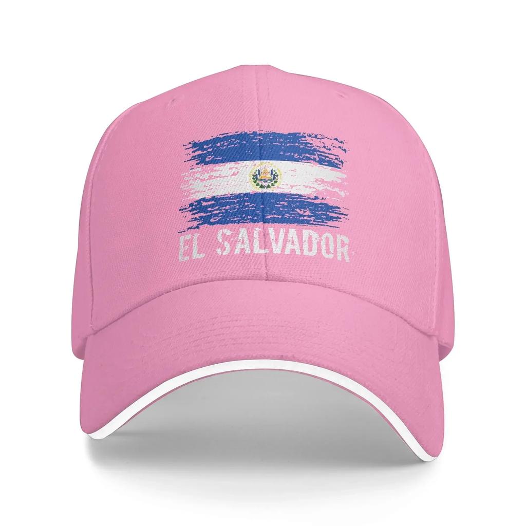 Sommer Freizeit Baseballkappe Salvadorianische Flagge Salvador Wurzel El Salvador Truckerhut Für Damen Unisex Verstellbar Mode Baseballkappen