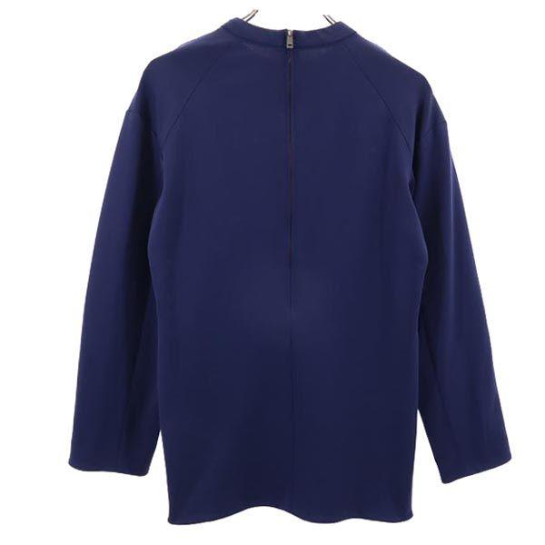 Jil Sander Made In Italy Long Sleeve Cut 34 Navy System Backside Zip Women Used