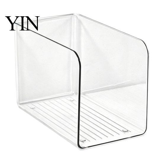 Thick Book Holder Vertical Storage Rack, Large Capacity Clear PET Organizer, Durable Rack Bookend Desk Box, for Documents Magazines Organizer