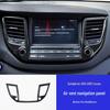 Carbon Fiber Texture Interior Stickers for Hyundai Tucson 16-20: Central Control & Gear Shift Air Outlets