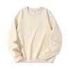 Solid Color Loose Crew Neck Long Sleeve Fleece Hoodless Casual Mens Sweatshirt