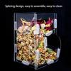 Automatic Acrylic Hamster Small Pets Food Feeding Bowl Plastic Rat Pet Dispenser Feeder Cage Food Bottle Pet Products Large