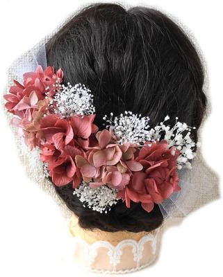 Yume Roze Limoen Haarversiering Hoofddeksel Gepreserveerde Bloem Gedroogde Bloem Japanse Jurk Kimono Furisode Bruiloft Bruids Volwassenheidsceremonie