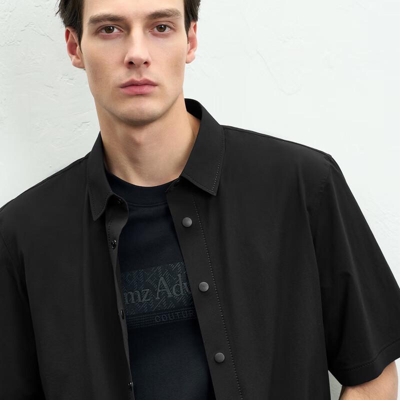 EMZ Ordos Легкая эластичная рубашка с коротким рукавом в стиле business casual L