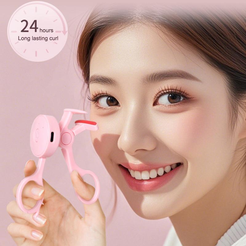 Portable Electric Heated Eyelash Curler Usb Rechargeable Heated Lash Curler For Women Long Lasting Anti-Scald Finalize Eyelash