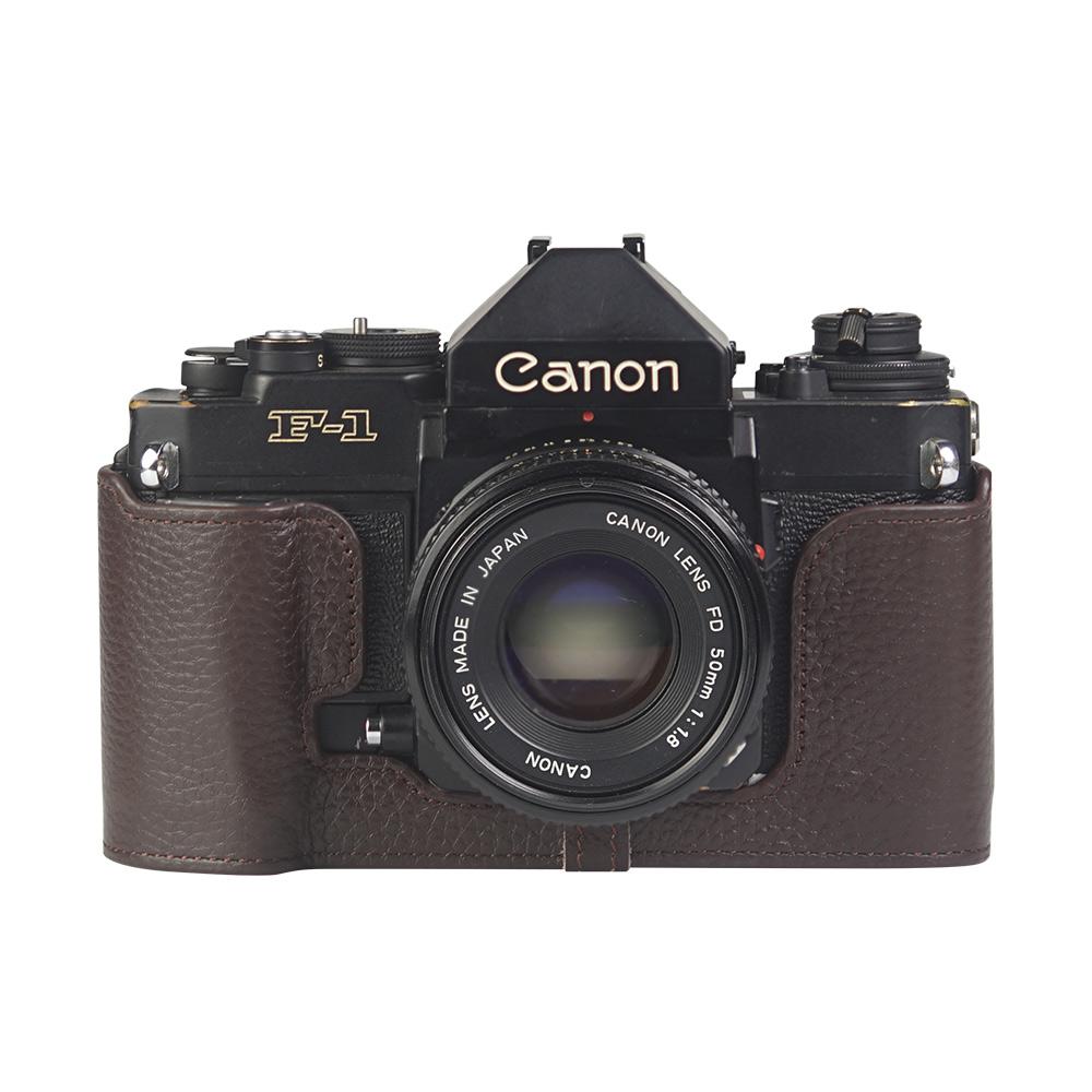 Leash Camera Strap For Canon F1 Case AE-1/A1/QL17 II Case Camera Genuine Leather Bag Photography Accessories Leather Camera Bag