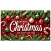 New Year Banner Decorative Design Christmas Party Banner Event Decoration Candy Cane Design Seasonal Decor For Christmas Party