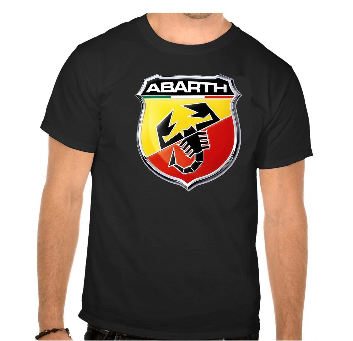 Abarth Fiat Auto Logo BLACK T-Shirt - 800- S