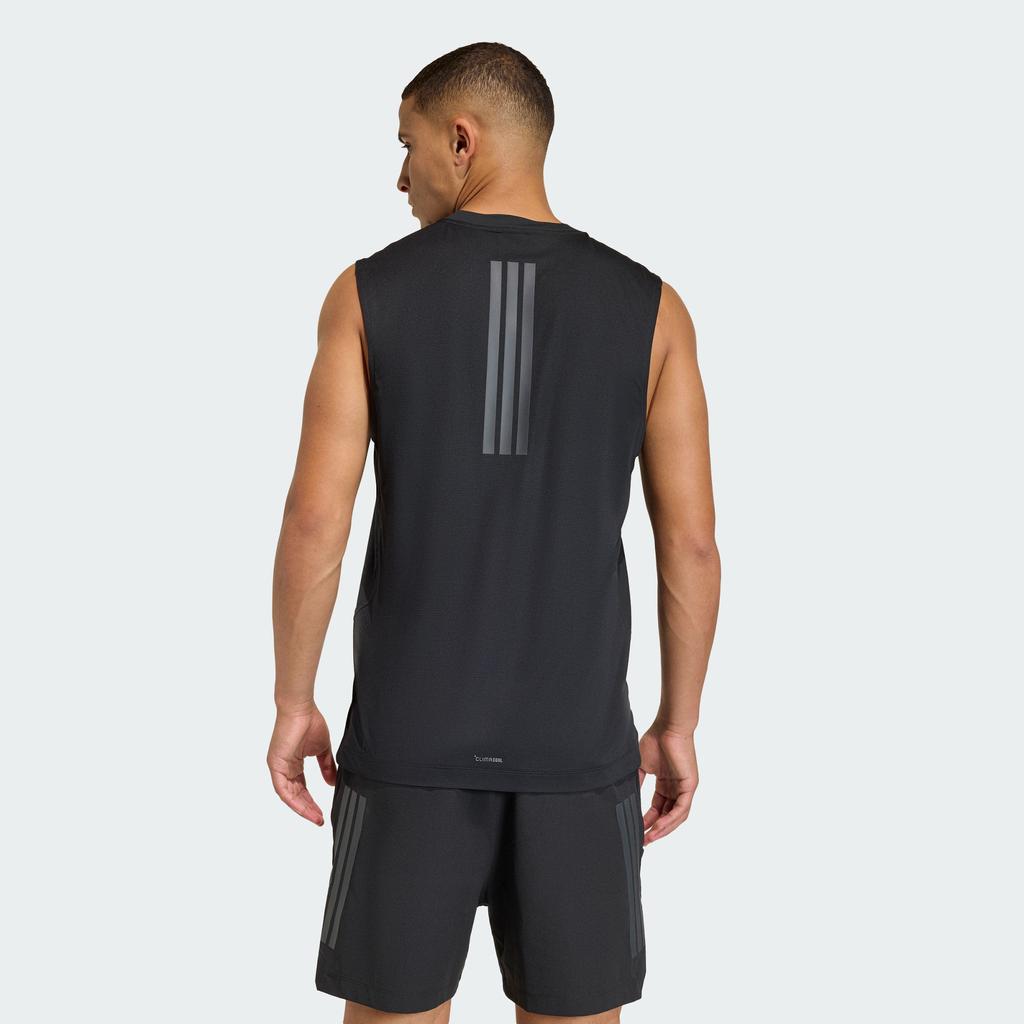 Adidas D4T Tank Tops Men's Black Crew Neck Moderate