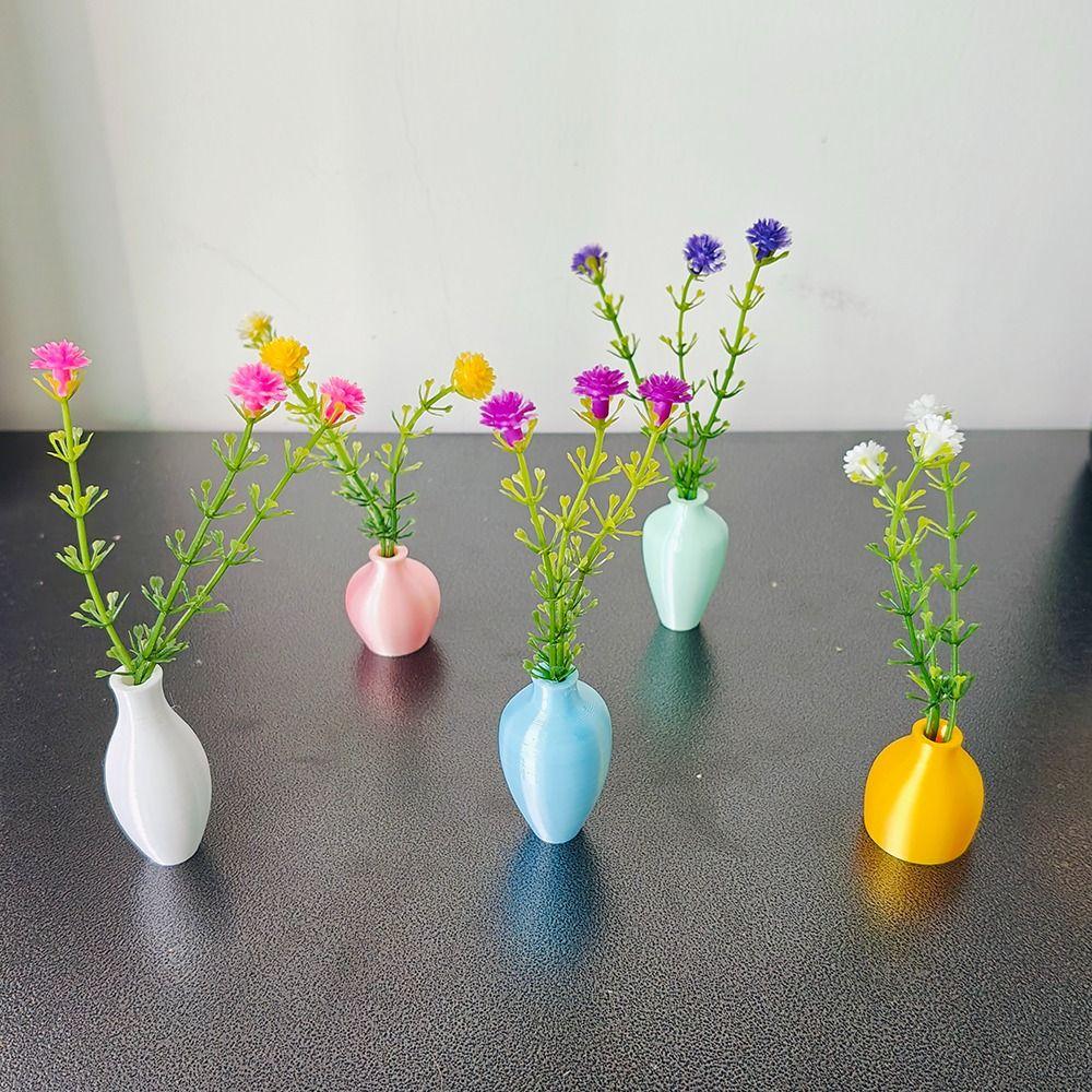5 stk DIY Mini Vase Magneter for Kjøleskap Moderne Kjøleskapsmagneter Vase Kjøleskapsdekorasjon