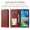Leather Wallet Card Phone Case for iPhone 15 Pro Max 14 Plus 13 12 Mini 11 For Samsung Galaxy S23 Ultra S22 S21 S20 FE A54 A34 A14 A73 A53 Flip Cover