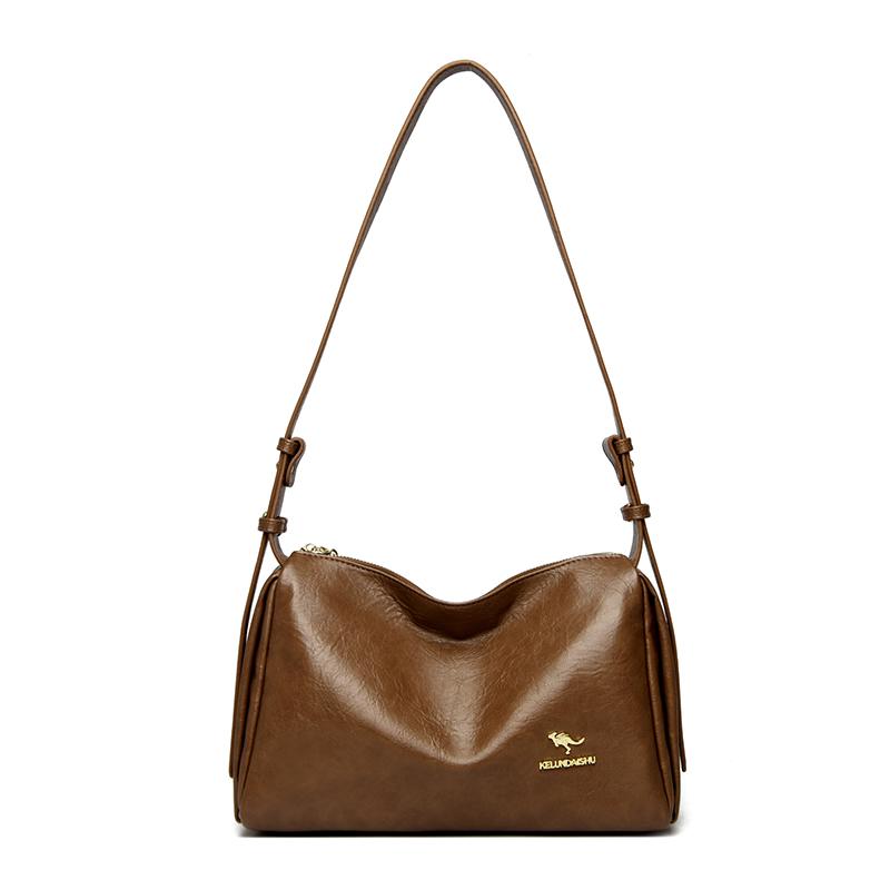 Fashionable Soft Leather Shoulder Bag Soft Shoulder Crossbody Bag for Daily Commute Work Weekend Outings and Ladies' Holiday Gifts