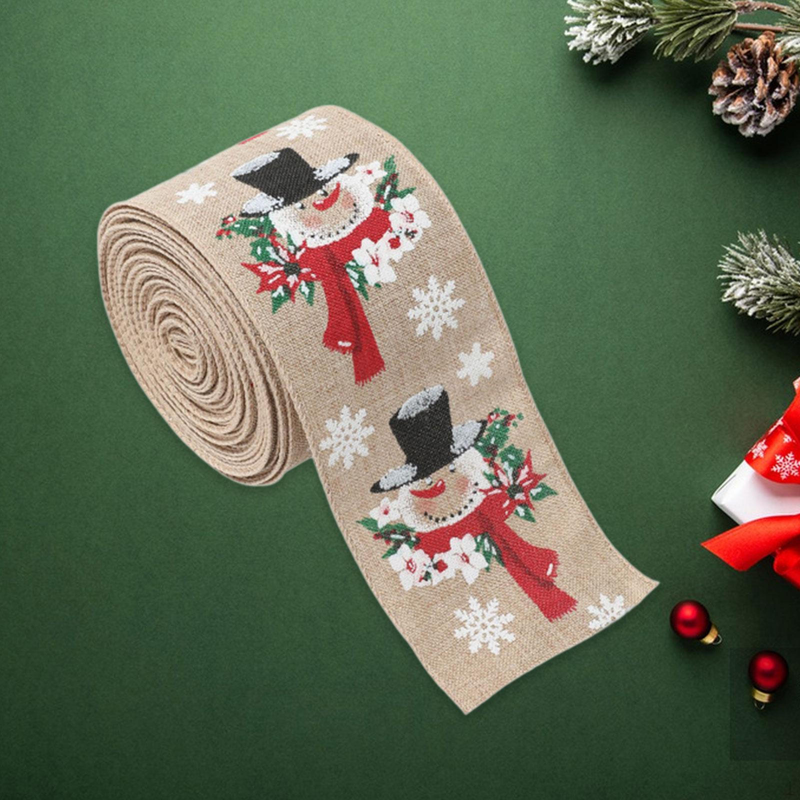 

Рождественская елка из ленты, подарочная коробка из ротанга, праздничная декоративная упаковка из атласной ленты