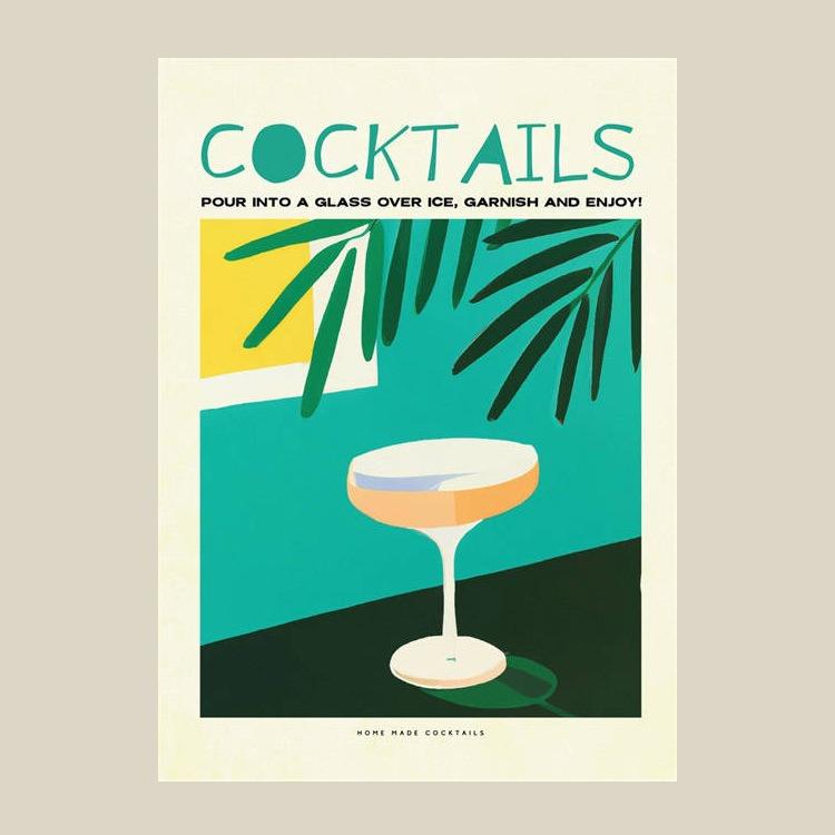 Poster e Stampa su Tela Pittura di Sprite del Succo Cartone Animato per Decorazione Club Bar Negozio Pittura Arte per la Casa Decorazione Murale Pittura