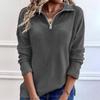 European & American Women's Autumn/Winter Zipper Pullover Knit Sweater Jacket