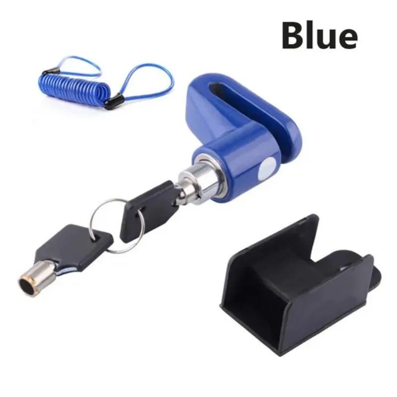 

1 Комплект Электрический Самокат Противоугонный Дисковые Тормоза Колеса Замок Безопасный Прочный Мотоцикл Велосипед Дисковый Тормозной Замок синий