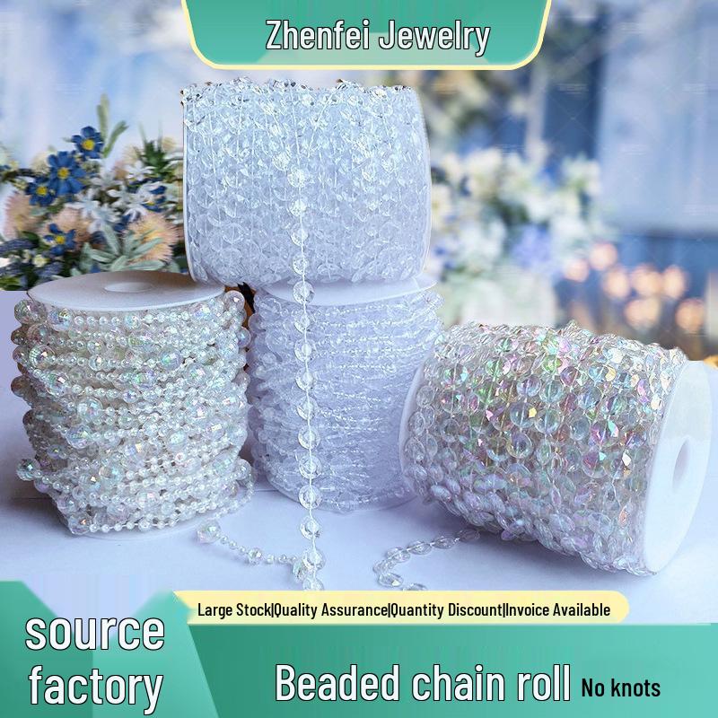 11mm UFO Acrylic Bead Chain for Wedding Aisle Runners & Ceiling Decorations