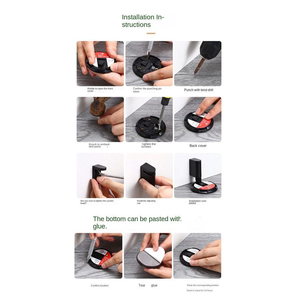 Zinc Alloy Mechanical Door Stopper Heavy Duty Door Suction New Door Stop  Door