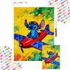 Diamond Painting Kit 5D Stitch Pilot Flying Plane DIY Cross Stitch Gift Home Decor Fun Hobby Artwork Dream Adventure Joyful Flight