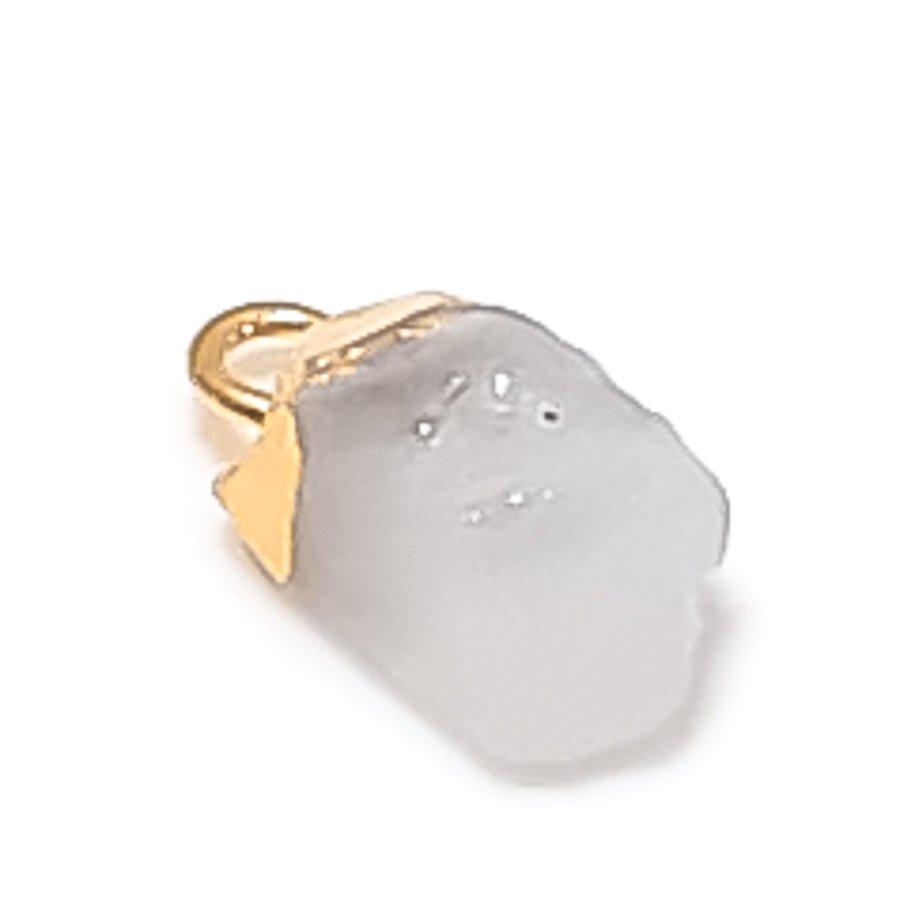 Natural Crystal Rough Gemstone 925 Sterling Silver Jewelry Pendant 0.59" d5R70