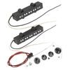 Guitar Bass Pickup Set Standard Replacement 5 String Metal Plastic Pick Up Wired Bass Control Board Kit