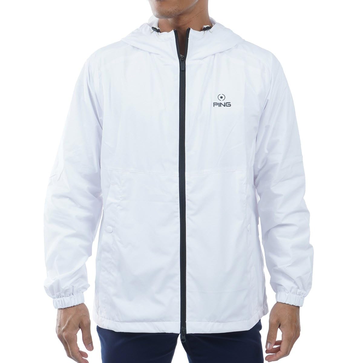 

Мужской блузон Ping Apparel с длинным рукавом и полной молнией (ПЕЧАТЬ ЗЕМЛИ) / Гольф Верхняя одежда / 621-4120103 031_Однотонный белый, Размер S
