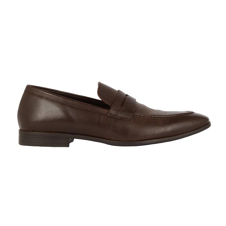 Debenhams Herren-Loafer aus getrommeltem Leder