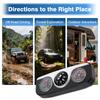 3-in-1 Car Compass with Thermometer and Hygrometer Car Dashboard Thermometer Navigation Compass Ball For Cars Trucks Boats Rvs