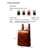Backpack Women's Versatile Leather Women's Bag Oil Wax Cowhide Women's Backpack Backpack